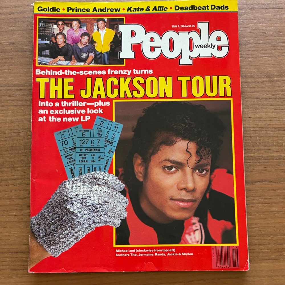 1984 People Weekly Magazine -Jackson Tour Cover, Michael Jackson MJ